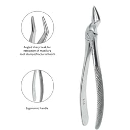 Waldent Tooth Extraction Forceps Upper Roots No.51A (1/106) - 3