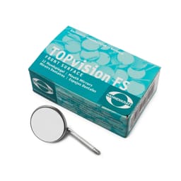 Hahnenkratt TOPvision FS Rhodium 24 mm Mouth Mirrors No. 5 (SS) Plane 12/pk - 721X5