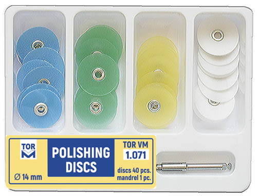 Tor Vm Polishing Discs (diameter 14 mm) (41pcs) No. 1.071 - Kit