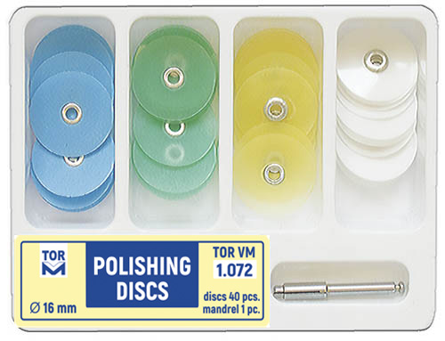 Tor Vm Polishing Discs (diameter 16 mm) (41pcs) No. 1.072 - Kit