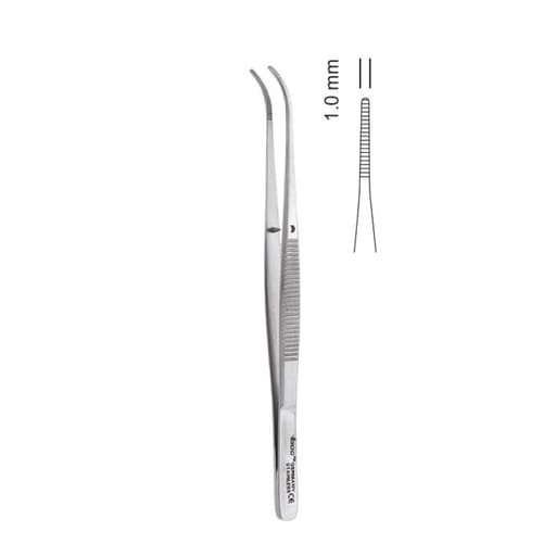 GDC Tissue Forceps Semken - Curved (12.5cm) (Tp32)