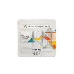 NewDiamond Tapered Round FG Diamond Bur TR-26C (Pack Of 3)
