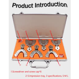 DentalPlant Stainless Steel Implant Impression Trays - 15