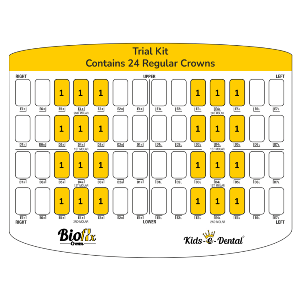 Kids-e-Dental Bioflx Posterior Crown Kits