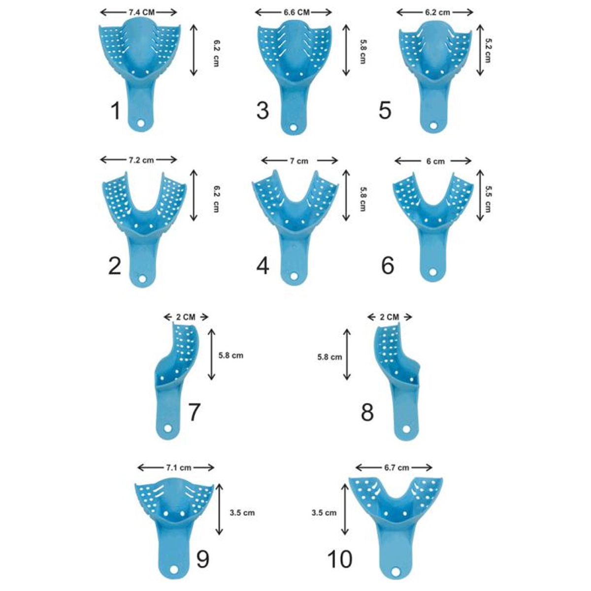 LD Venus Dental Eco Autoclavable Impression Tray