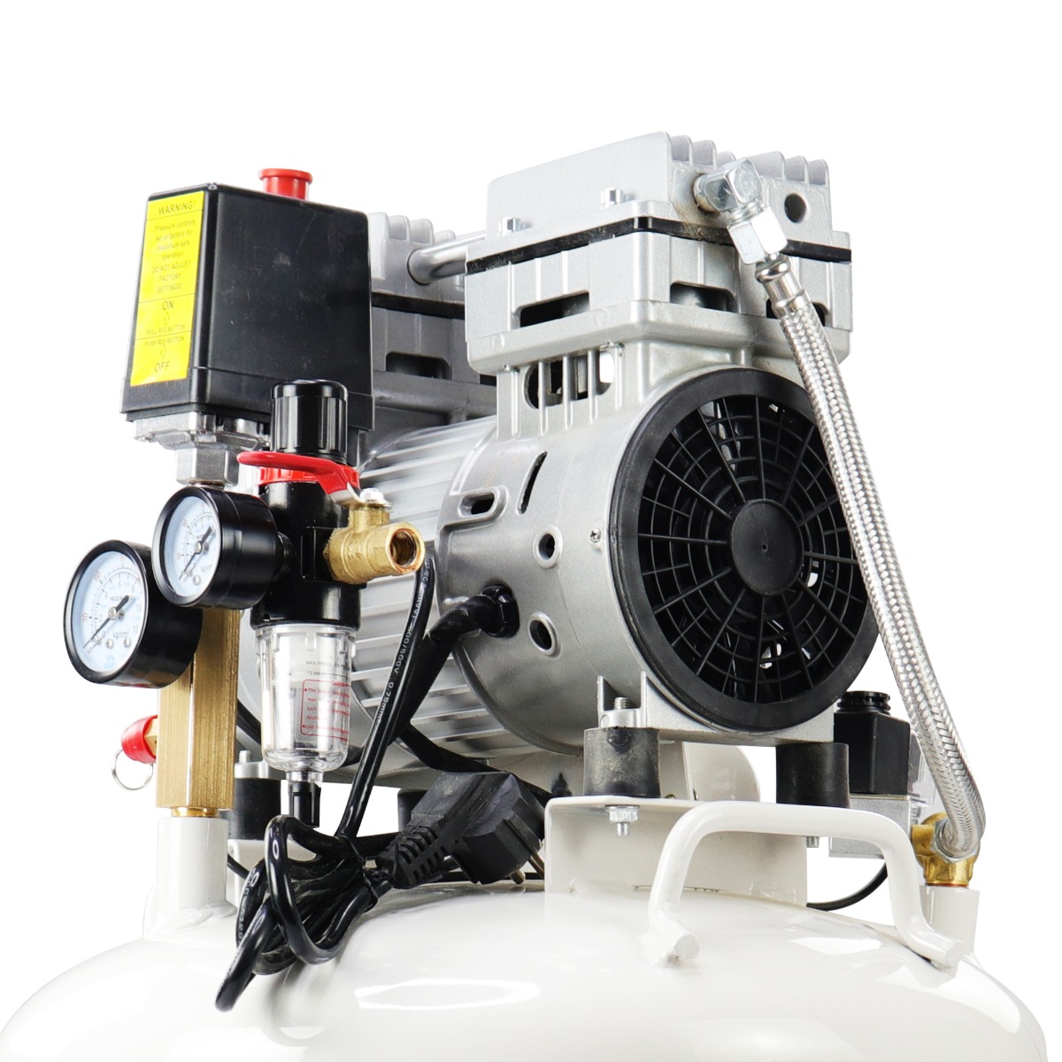 Waldent TurboX Pro Dental Air Compressor 1.1HP- Round Tank (WAC-110-TP-RT)