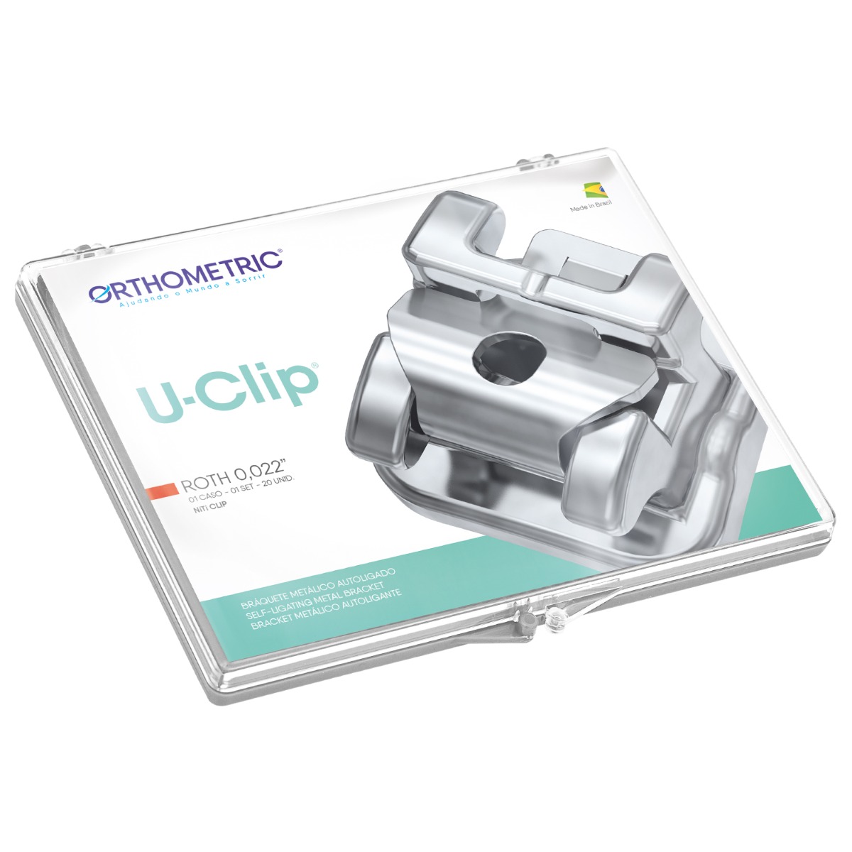 OrthoMetric U Clip Self Ligating Bracket Kit Roth 022 - (10.45.2304)