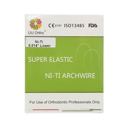 UU Ortho Super Elastic NiTi Archwires Round #Lower 014 Pk/10