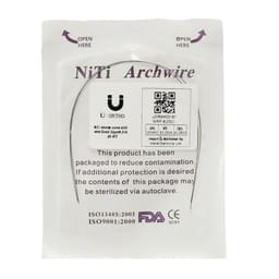 U Ortho Niti reverse curve arch wire-Ovoid Upper 0.014 (Pack of 2)
