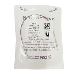 U Ortho Niti reverse curve archwire -Rectangular Lower 18x25 Pack of 2