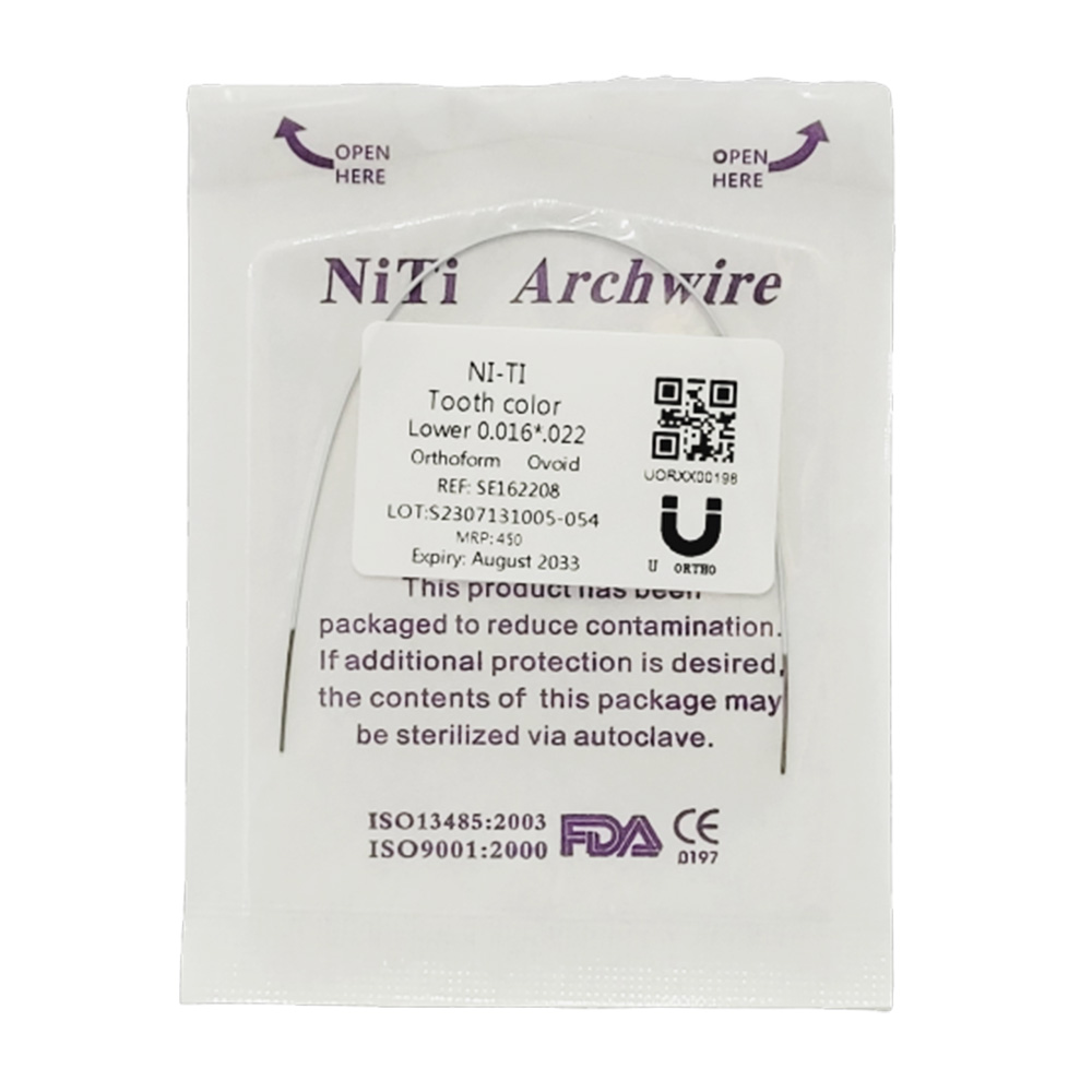 U ortho Niti Tooth color wire-Rectangular Lower 16x22 (Pack of 1)