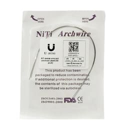 U Ortho Niti reverse curve arch wire-Ovoid Lower 0.018 (Pack of 2)