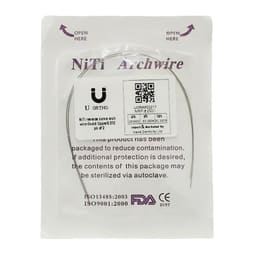 U Ortho Niti reverse curve arch wire-Ovoid Upper 0.012 (Pack of 2)