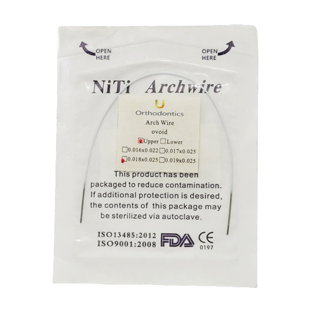 U ortho Niti Tooth color wire-Rectangular Upper 18x25 (Pack of 1)