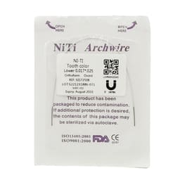 U ortho Niti Tooth color wire-Rectangular Lower 17x25 (Pack of 1)