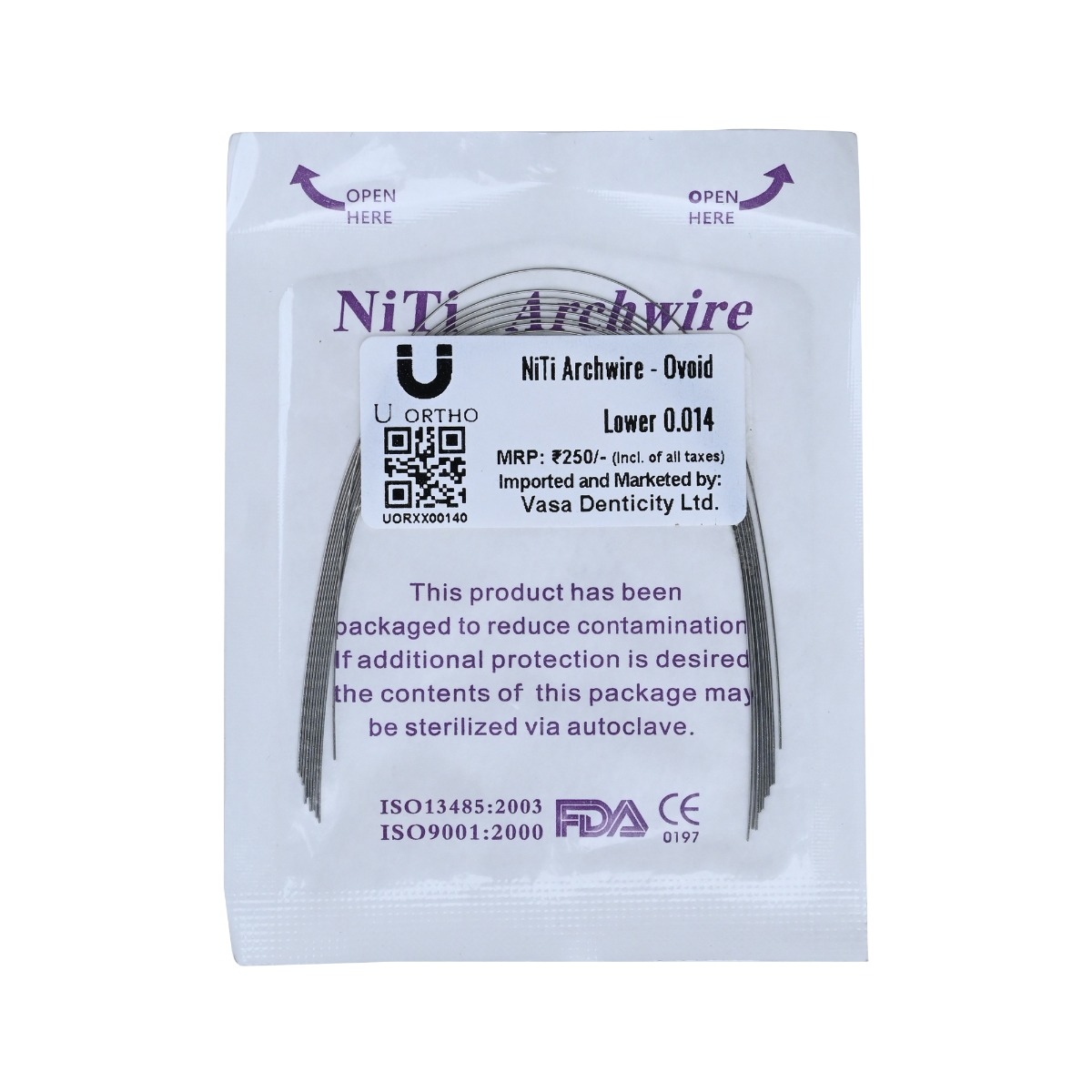 U Ortho NiTi Archwire -Ovoid(pack of 10)