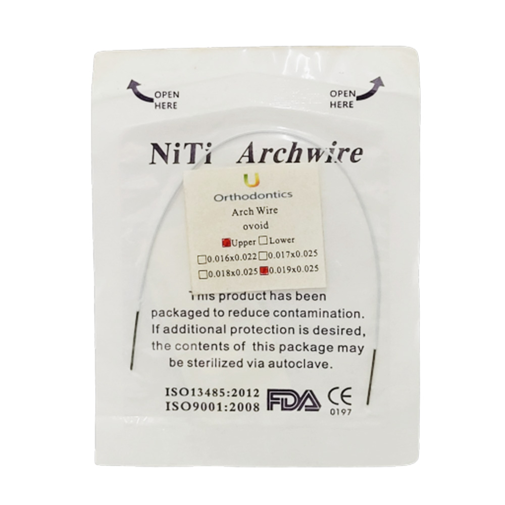 U ortho Niti Tooth color wire-Rectangular Upper 19x25 (Pack of 1)