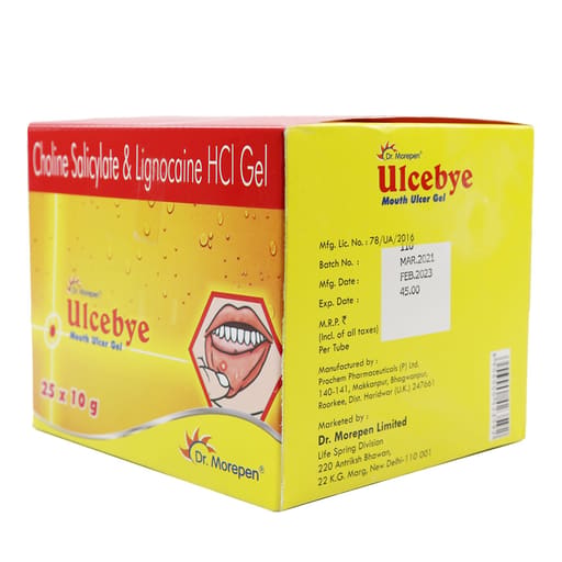 Dr.Morepen Ulcebye Mouth Ulcer Gel (Pack of 25)