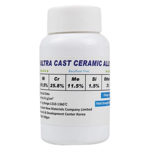Ultra Cast Dental Ceramic Alloy (Beryllium Free)