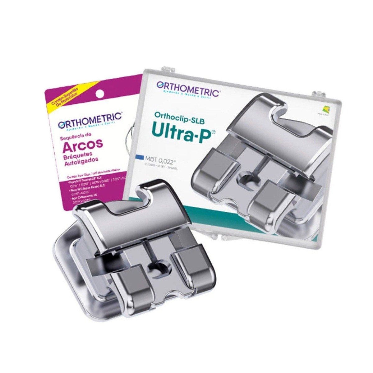 OrthoMetric Ultra-P Self Ligating Bracket Kit + Arch Sequence MBT 022 - (10.47.2800)