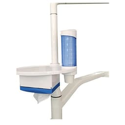 ET Dental Utility Tray with Cup and Tissue Dispenser - Blue - 3