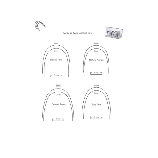 Modern Ortho Tinol-1 Superelastic Nitinol Archwires Econo - Ractangular