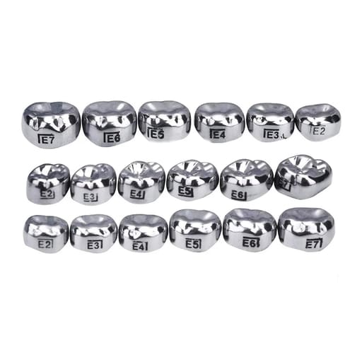 Oro SS Little Crown Primary Molar - E (2nd Molar) (Pack of 5)