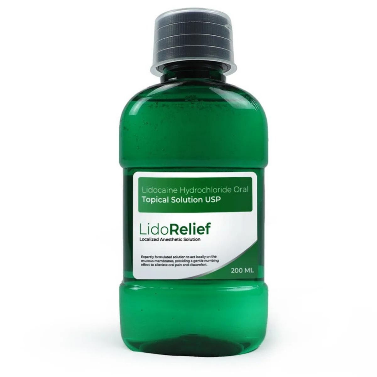 Vasa Lidorelief Lidocaine Hydrochloride Oral Topical Solution 2% - 200ml ( Pack Of 10 )