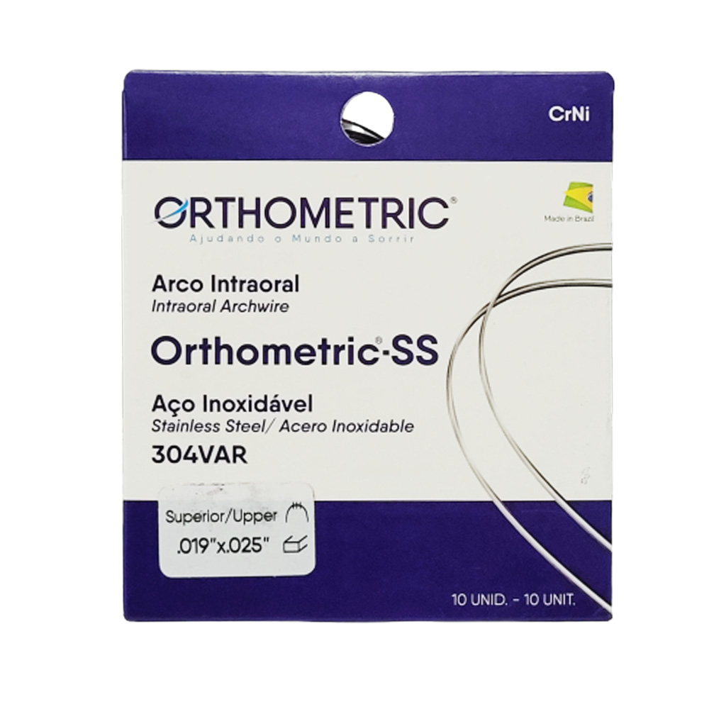 OrthoMetric SS Archwire Rectangular 019x025 Upper - (51.50.2519)