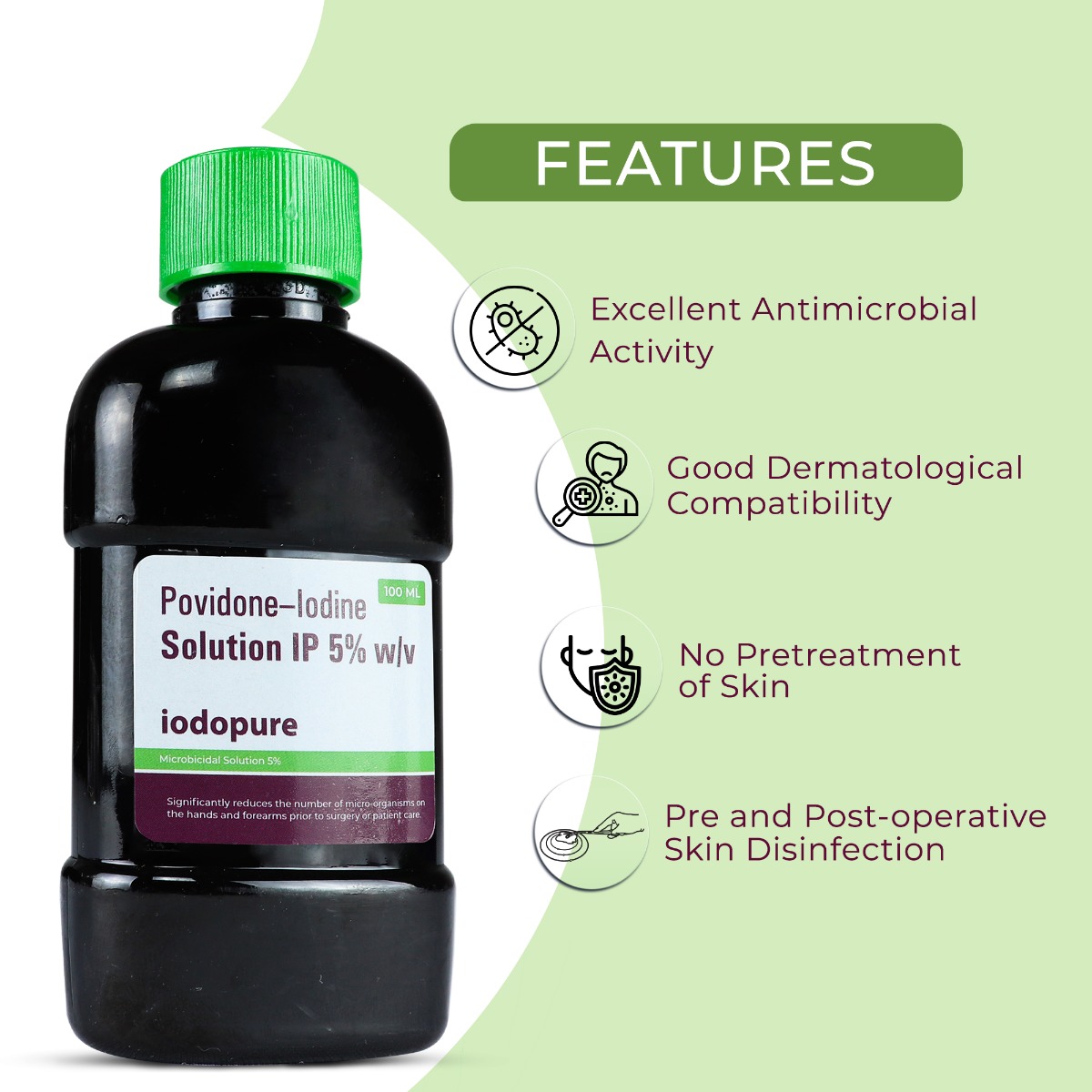 Vasa Iodopure Microbicidal Solutions (Pack of 10)