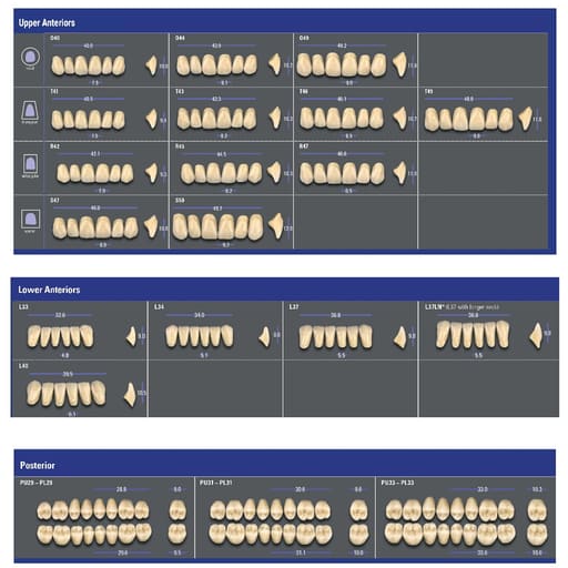 Vita MFT Denture Teeth A3 (Set of 28)