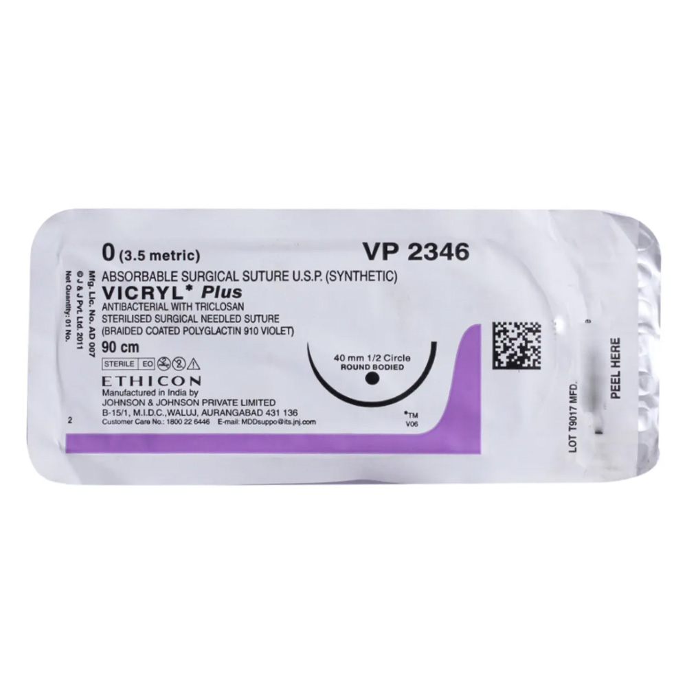 Ethicon Vicryl #0 Absorbable Violet Braided Suture