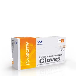 Waldent Latex Examination Gloves - Small (Pack of 80)
