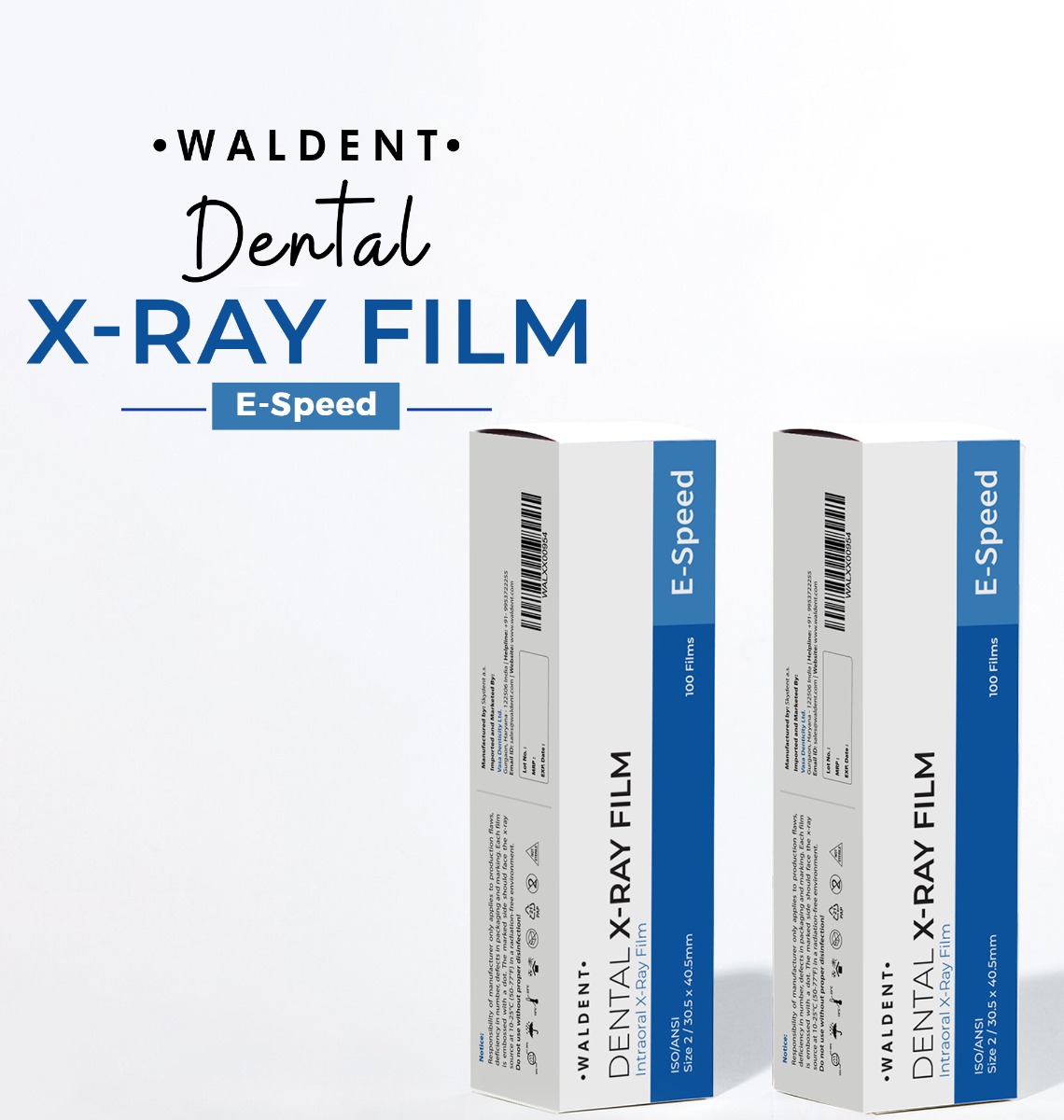 Waldent Dental X-Ray Film E-Speed (Pack Of 100)