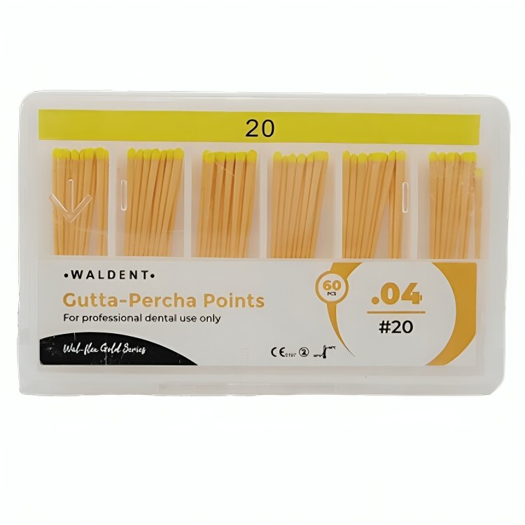 Waldent Gutta Percha Points 4% #20