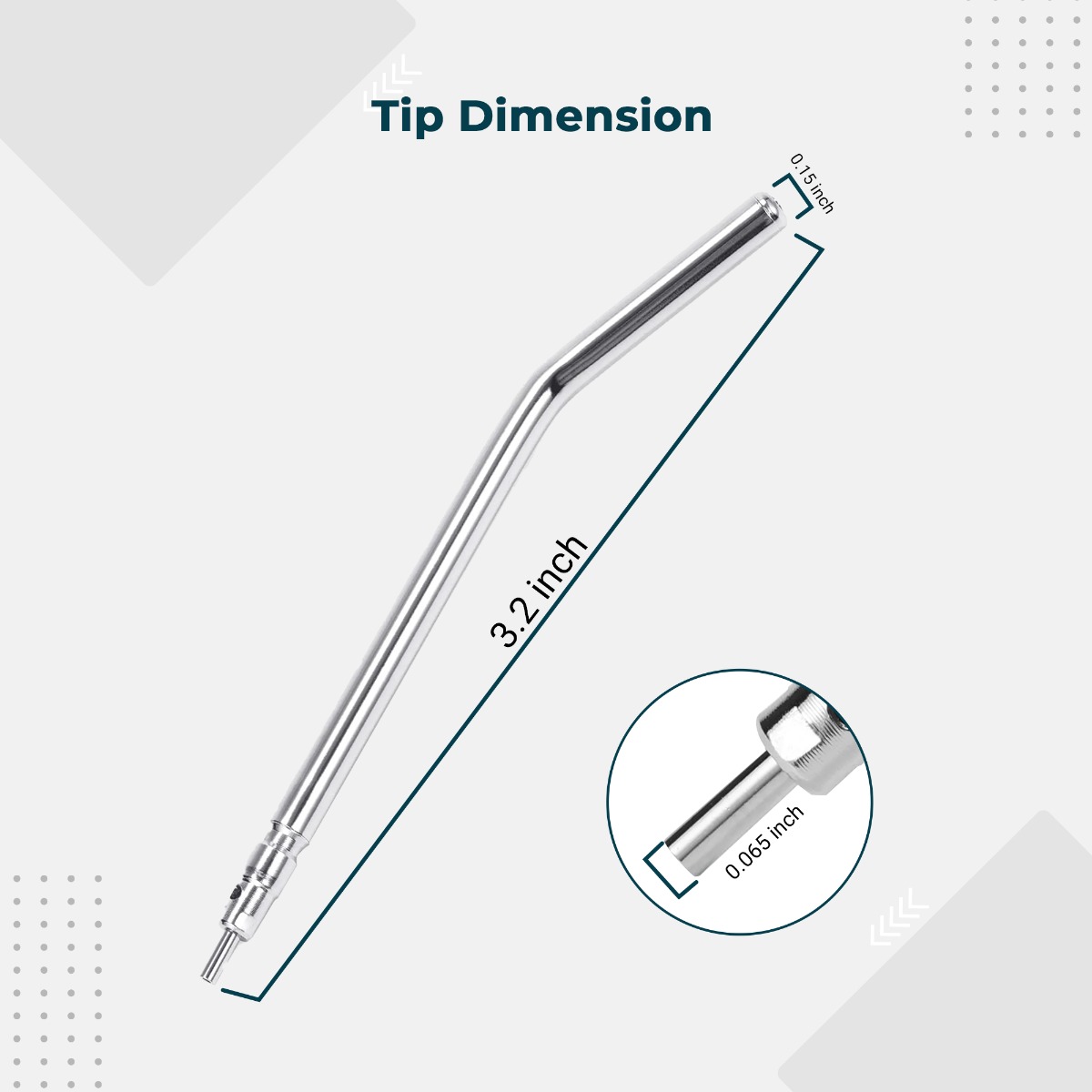 Waldent 3-Way Syringe With Two Autoclavable Tips 