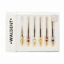 Waldent Premium Taper Gold Rotary Files 31mm Assorted SX-F3 - 2