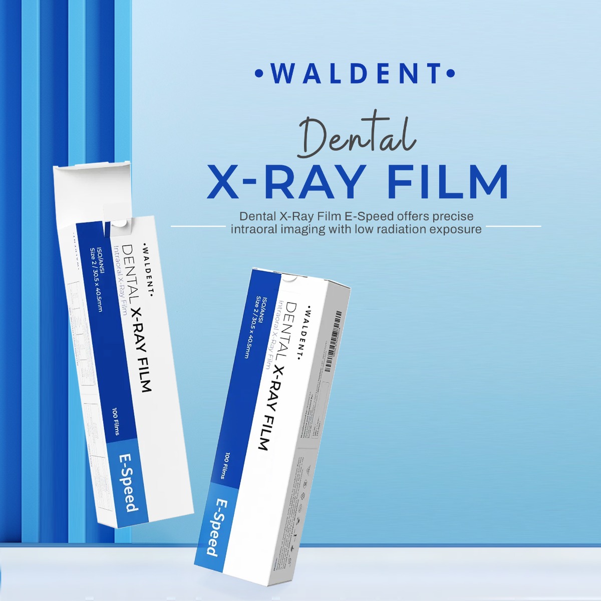 Waldent Dental X-Ray Film E-Speed (Pack Of 100)