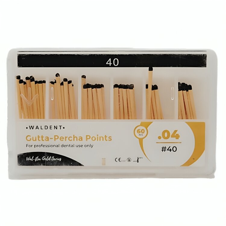 Waldent Gutta Percha Points 4% #40