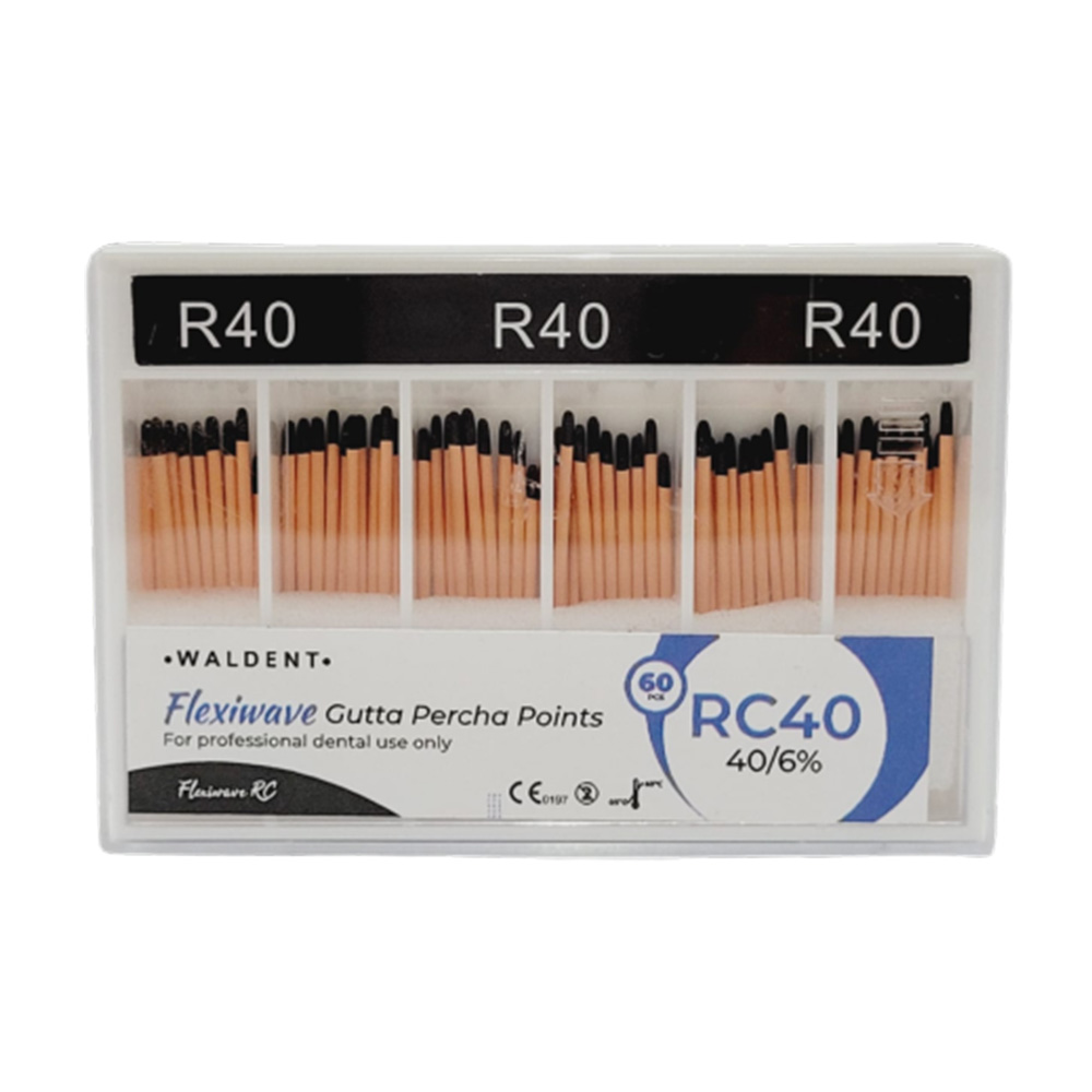 Waldent Flexiwave Gutta Percha Points RC40 (40/6%)