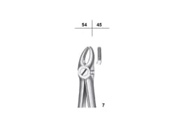 Waldent Tooth Extraction Forceps Upper Premolars, No.7 (1/102)  - 4