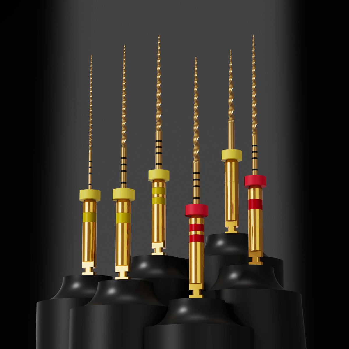 Waldent Wal-flex Gold Rotary Files 25mm