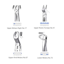 Waldent Extraction Forceps Kit Set of 12 (K1/1)      - 18