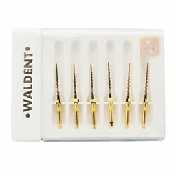 Waldent Premium Taper Gold Rotary Files - 21mm F5 - 2