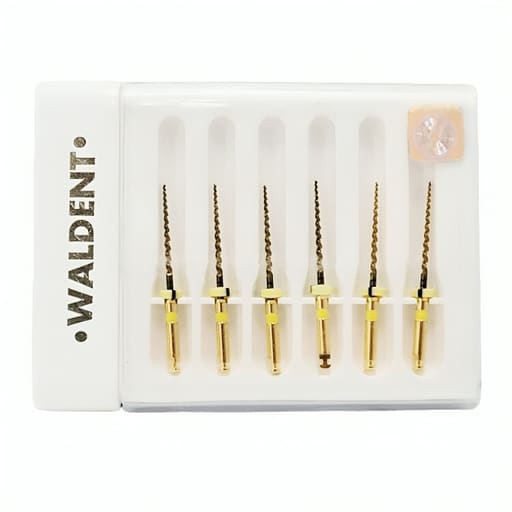 Waldent Premium Taper Gold Rotary Files - 21mm F5