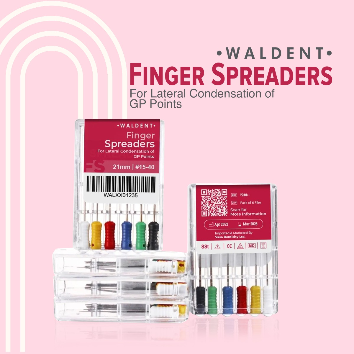 Waldent Finger Spreaders 21mm (Pack of 6)