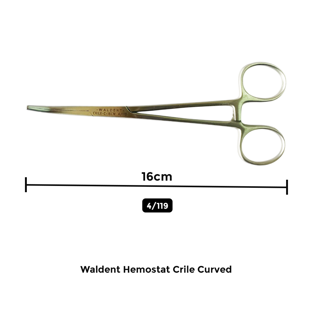 Waldent Hemostat Crile Curved 16 cm (4/119)