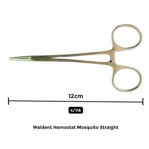 Waldent Hemostat Mosquito Straight 12 cm (4/116)