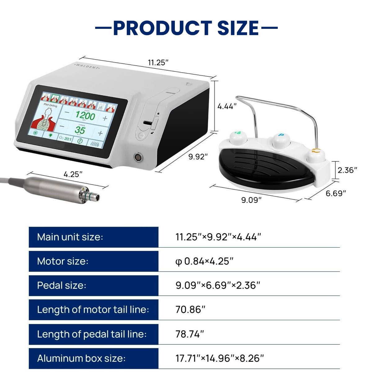 Waldent PhysioDrive Implant Motor (WIMU101)