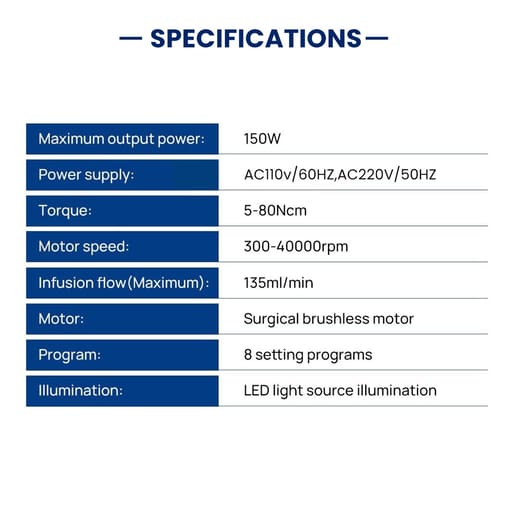 Waldent PhysioDrive Implant Motor (WIMU101)